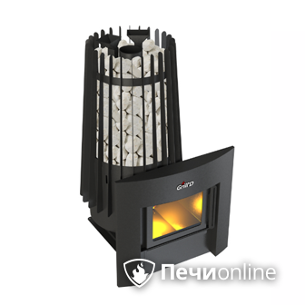 Дровяная банная печь GrillD Cometa Vega 180 window black в Астане